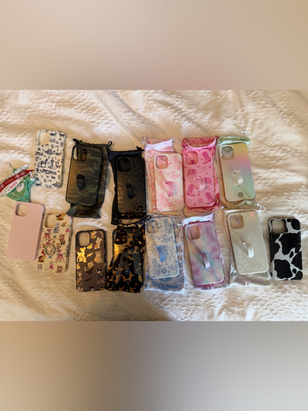 Assorted Pink & Multicolor Phone Case - Compatible Cell Phone Accessory